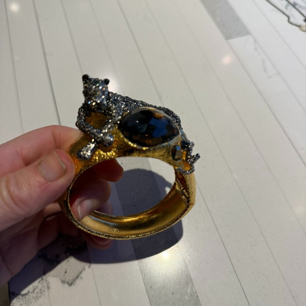 Alexis Bittar Panther Hinged Bracelet
